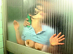 B3E1701- male employee who rapes a cleaning lady from behind while cleanin