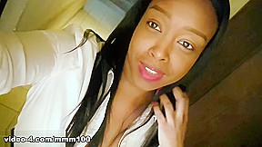 Nice little fuck in front of the webcam with the beautiful black Colombian Paris – MMM100