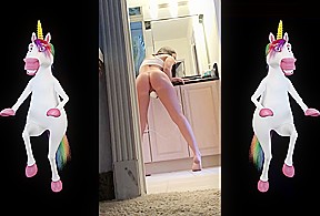 Camsoda – Hot Amateur Teen in Bat Costume Masturbates Upside down has Epic Orgasm