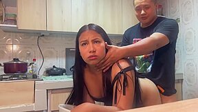 Sexo En La Cocina Con Mi Madrastra Latina Culona